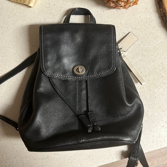 Coach Handbags - Leather backpack Coach black
